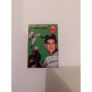 1954 Topps Baseball Archives- #121 Clem Labine Brooklyn Dodgers Pitcher Card